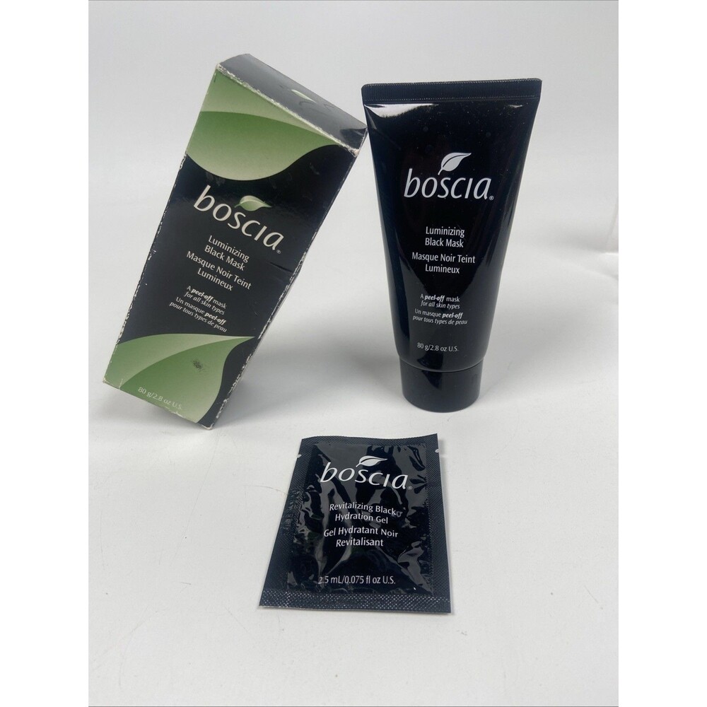 Boscia Luminizing Peel Off Black Face Mask Cruelty Free Natural Skin Care 2.8Oz